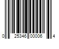 Barcode Image for UPC code 025346000064