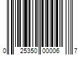 Barcode Image for UPC code 025350000067