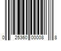 Barcode Image for UPC code 025360000088