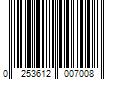 Barcode Image for UPC code 0253612007008