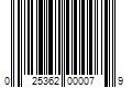 Barcode Image for UPC code 025362000079