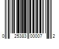 Barcode Image for UPC code 025383000072