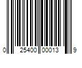 Barcode Image for UPC code 025400000139