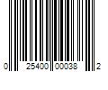 Barcode Image for UPC code 025400000382