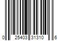 Barcode Image for UPC code 025403313106