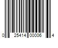 Barcode Image for UPC code 025414000064