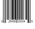 Barcode Image for UPC code 025436000349