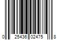 Barcode Image for UPC code 025436024758