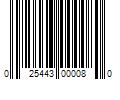 Barcode Image for UPC code 025443000080