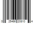 Barcode Image for UPC code 025466208104