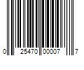 Barcode Image for UPC code 025470000077