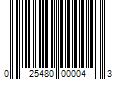 Barcode Image for UPC code 025480000043