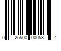 Barcode Image for UPC code 025500000534