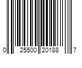 Barcode Image for UPC code 025500201887