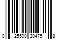 Barcode Image for UPC code 025500204758