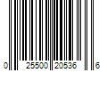 Barcode Image for UPC code 025500205366