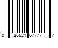 Barcode Image for UPC code 025521677777