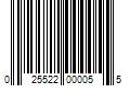 Barcode Image for UPC code 025522000055