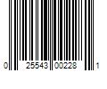 Barcode Image for UPC code 025543002281