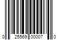 Barcode Image for UPC code 025569000070