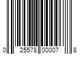 Barcode Image for UPC code 025578000078