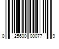 Barcode Image for UPC code 025600000779