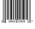 Barcode Image for UPC code 025600005057