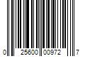 Barcode Image for UPC code 025600009727