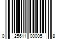 Barcode Image for UPC code 025611000058