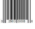 Barcode Image for UPC code 025613000056