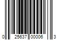 Barcode Image for UPC code 025637000063