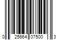 Barcode Image for UPC code 025664075003