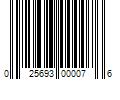 Barcode Image for UPC code 025693000076