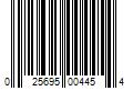 Barcode Image for UPC code 025695004454