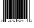 Barcode Image for UPC code 025700000112