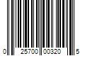 Barcode Image for UPC code 025700003205