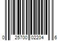 Barcode Image for UPC code 025700022046