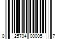 Barcode Image for UPC code 025704000057