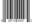 Barcode Image for UPC code 025710000072