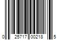 Barcode Image for UPC code 025717002185