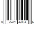 Barcode Image for UPC code 025725470846