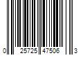 Barcode Image for UPC code 025725475063