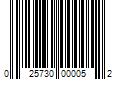 Barcode Image for UPC code 025730000052