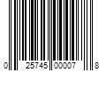 Barcode Image for UPC code 025745000078