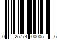 Barcode Image for UPC code 025774000056