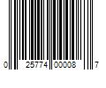 Barcode Image for UPC code 025774000087