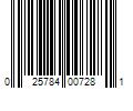 Barcode Image for UPC code 025784007281