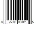 Barcode Image for UPC code 025800000425