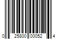 Barcode Image for UPC code 025800000524