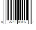 Barcode Image for UPC code 025810000057